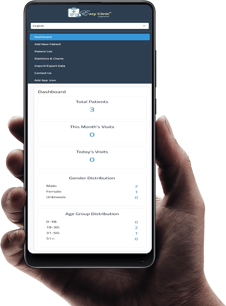 EasyClinic App Screenshot 1